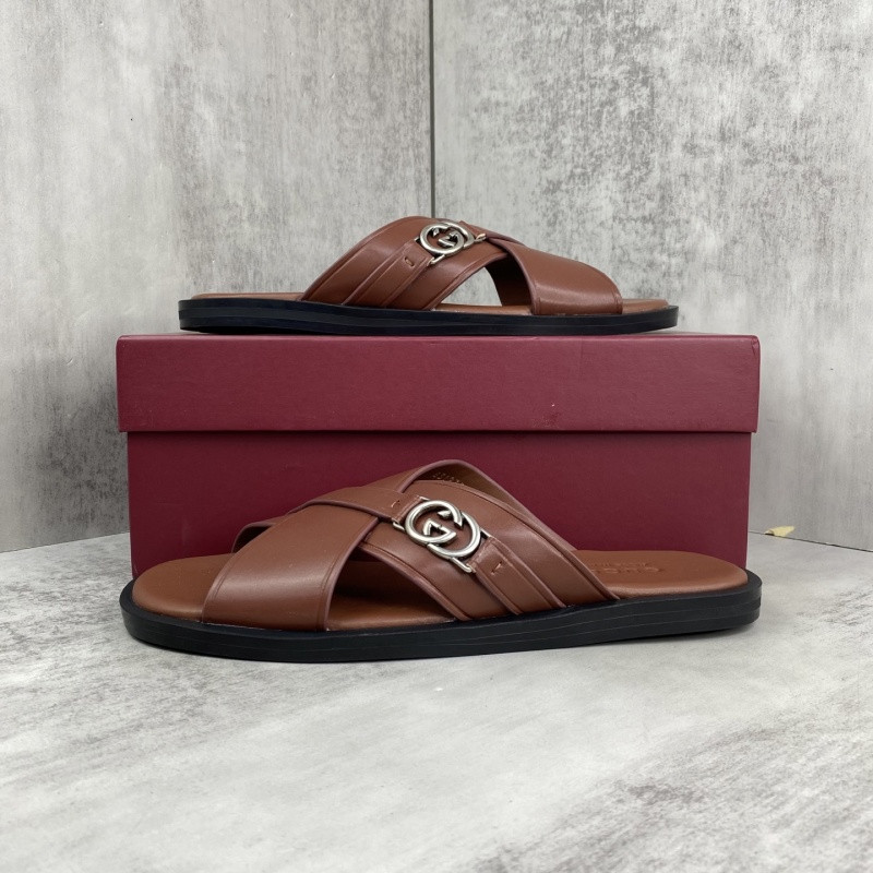 GUC LEATHER SLIDE