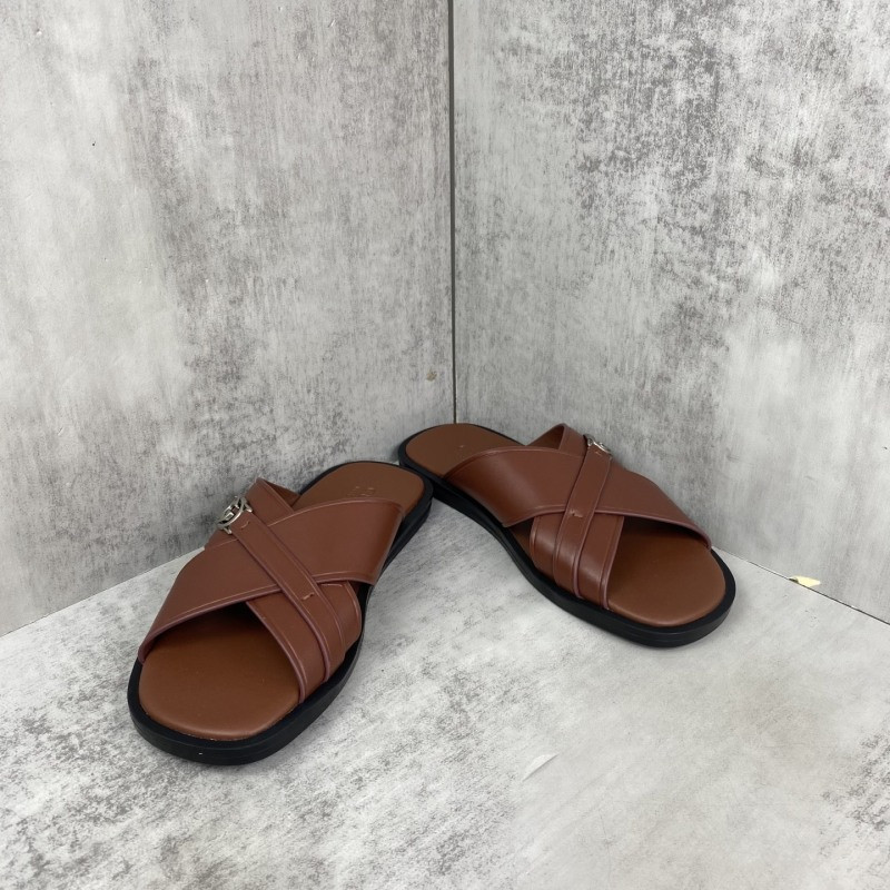 GUC LEATHER SLIDE