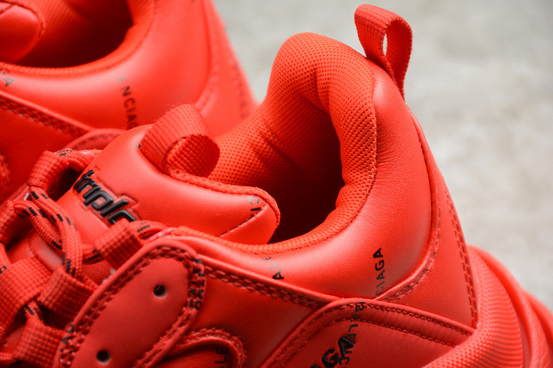 Ba*len*cia*ga triple s sneakers (red with logo) 524039 w2fa1 7632