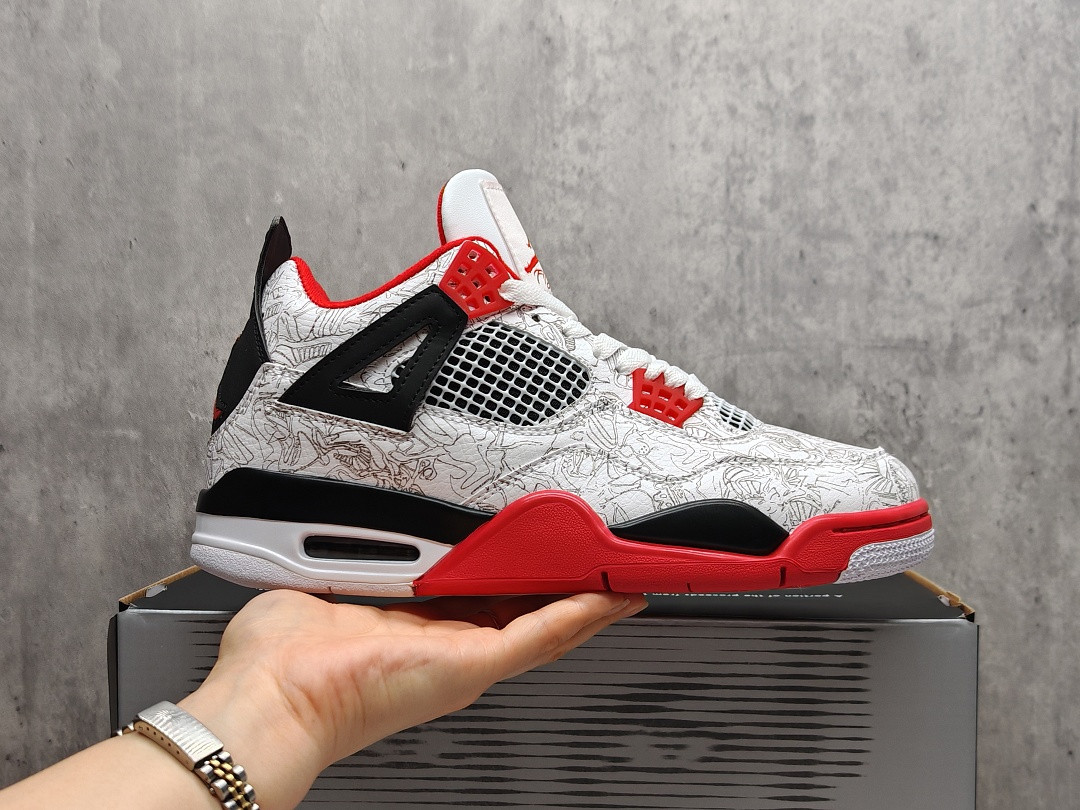 Jordan 4 Retro White Laser Men