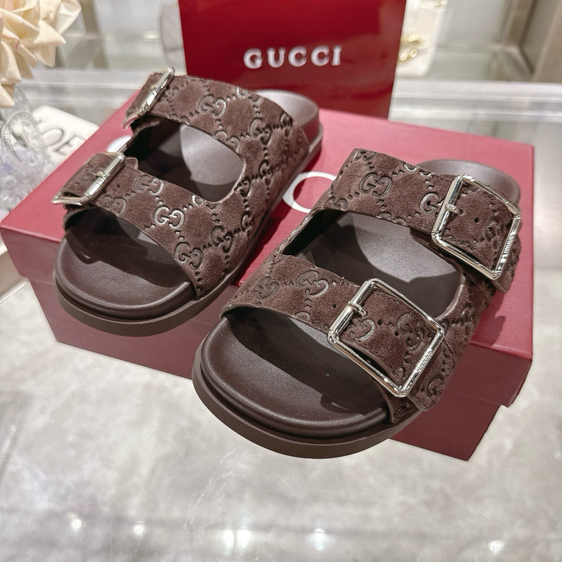 GUC LEATHER SLIDE