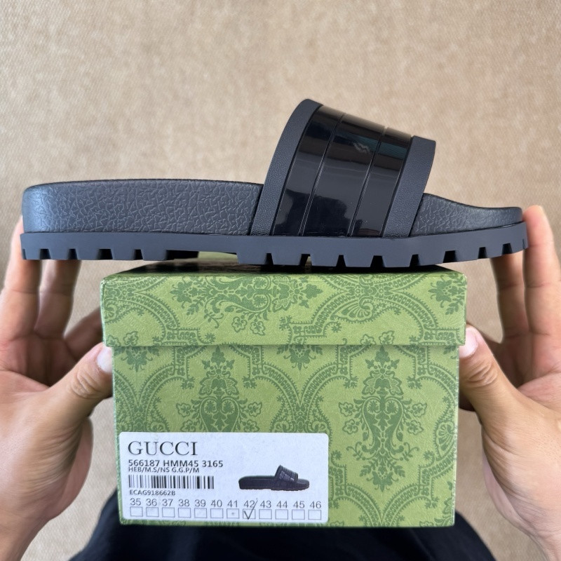 GUC LEATHER SLIDE