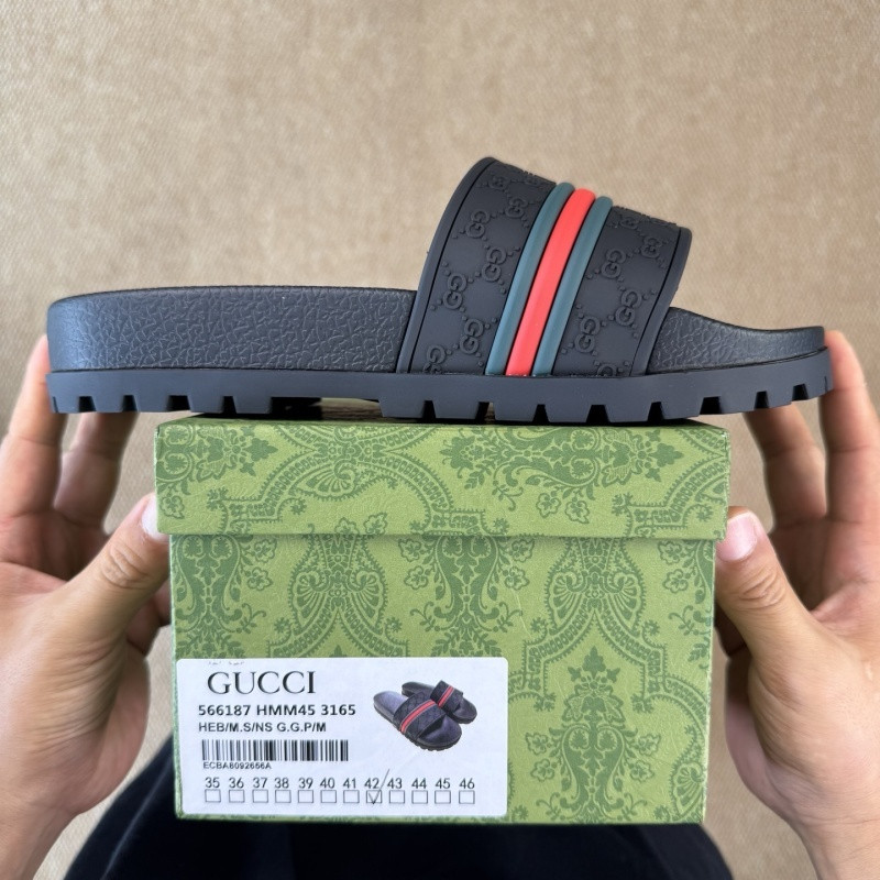 GUC LEATHER SLIDE