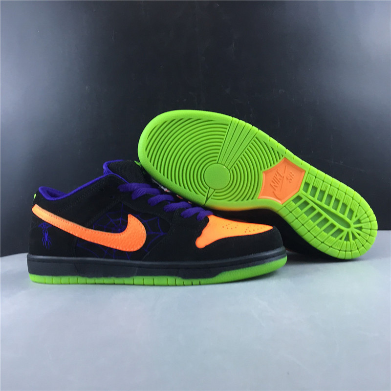 Nike SB Dunk Low Night of Mischief Halloween BQ6817 006( Normal shoe box)