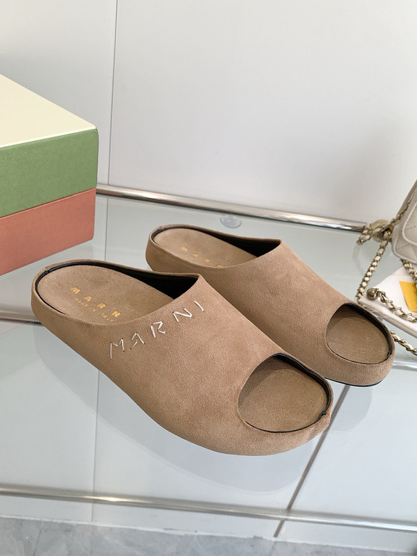 Marni Fusslide Suede Sandals