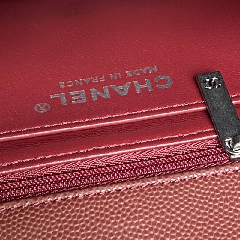 Ch**el - mini rectangular top handle classic flap bag