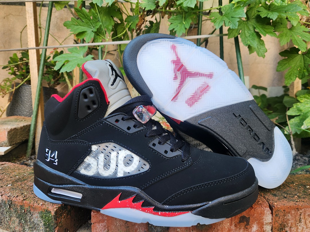 Jordan 5 Retro S*prem* Black Men's - 824371-001