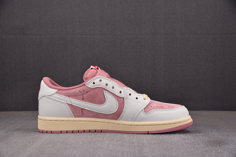 Travis Scott x Air Jordan 1 Low OG Shy Pink DM7866-600