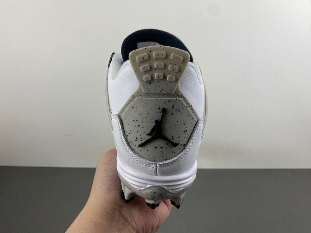 Air Jordan 4 White Cement Cleats HQ0207-106