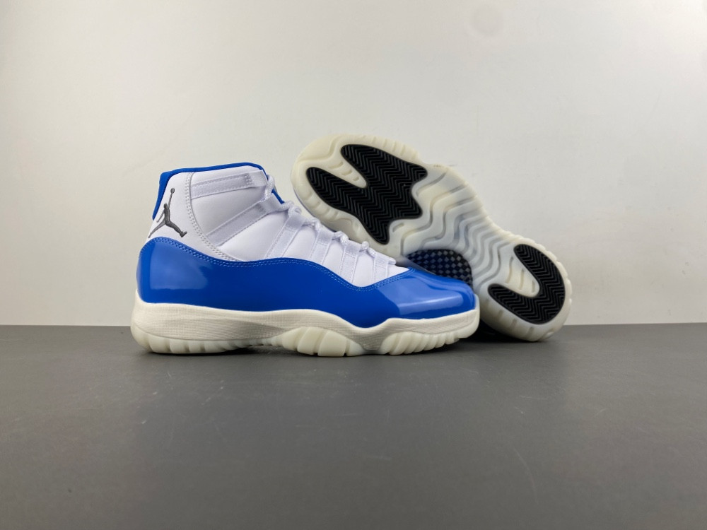 Air Jordan 11 Sail / Sport Royal Colorway IO8959-133