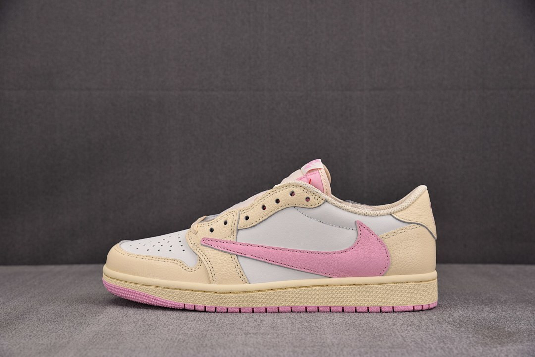 Travis Scott x Air Jordan 1 Low OG SP "Shy Pink" IQ7604-100