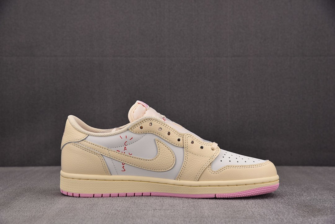 Travis Scott x Air Jordan 1 Low OG SP "Shy Pink" IQ7604-100