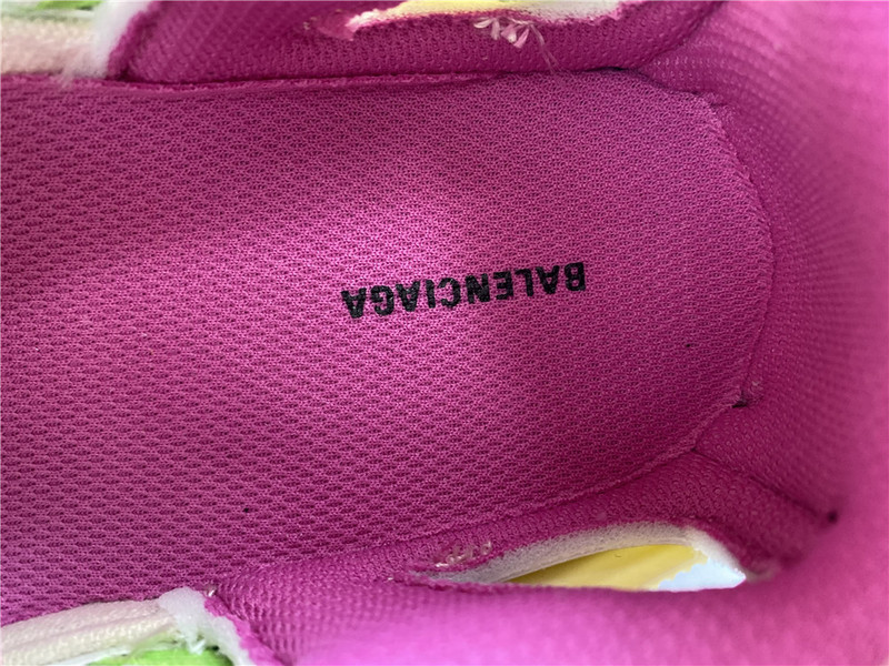 Ba*len*cia*ga track trainer (white green and pink) 568615 w2gn3 9199