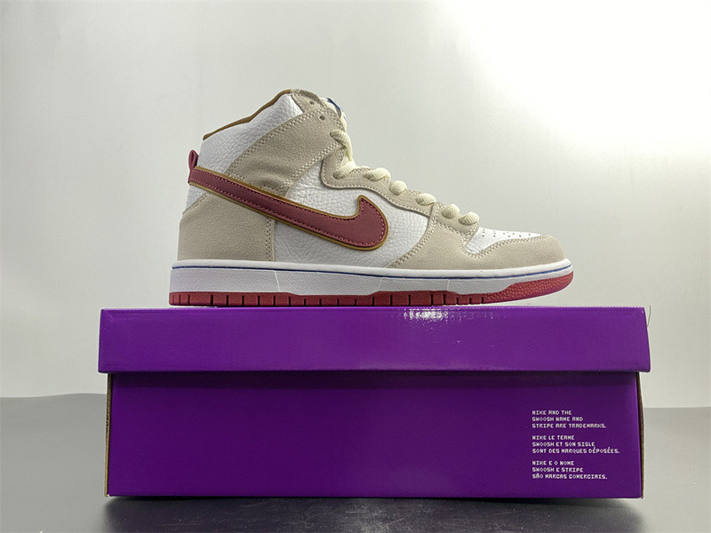 NIKE SB DUNK HIGH SAIL BRIGHT CRIMSON CV9499-100