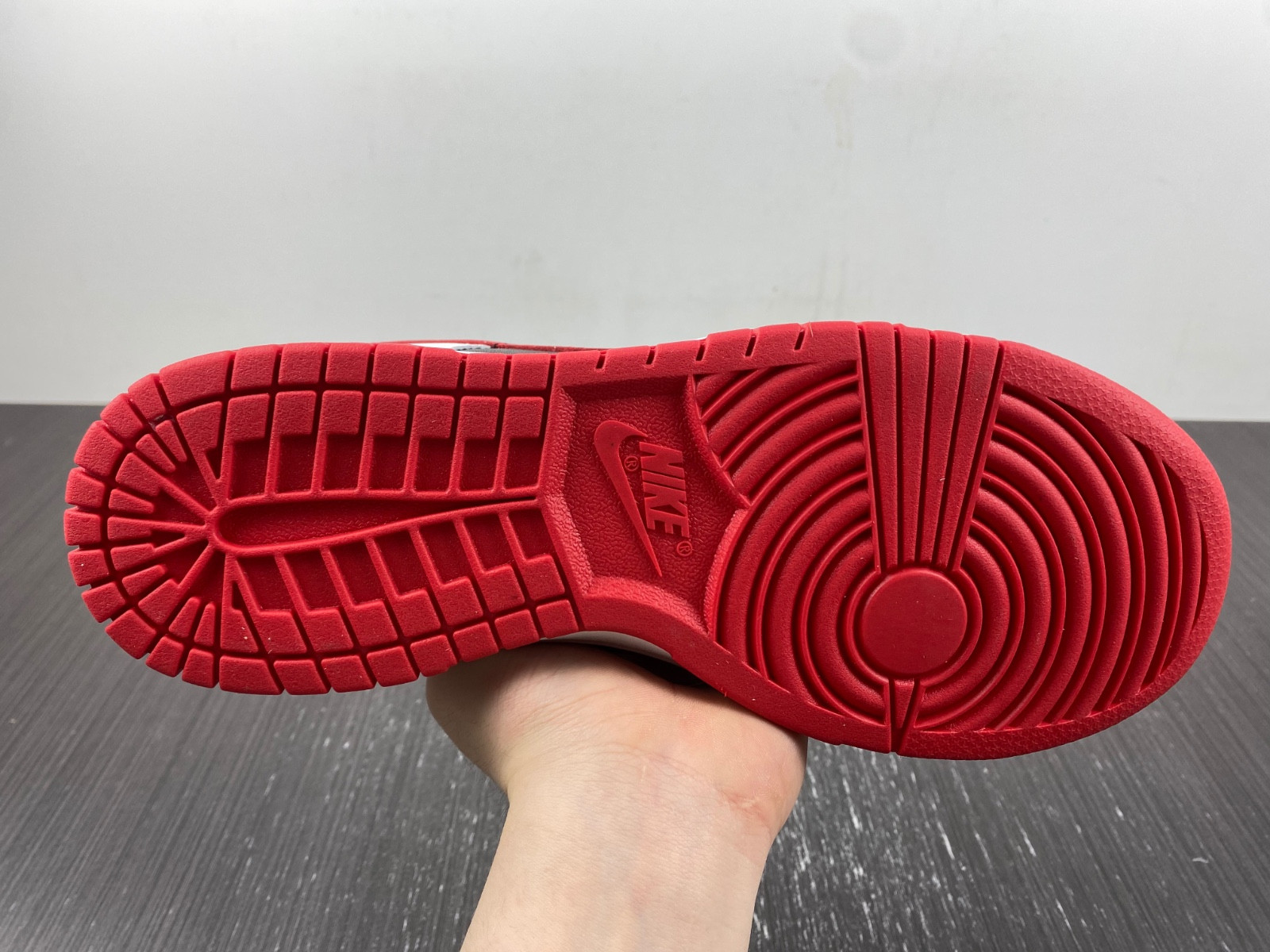 Nike Dunk Low White University Red Black FD9762-061