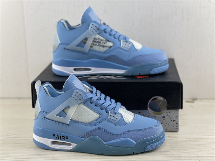 Jordan 4 Retro x OW Blue