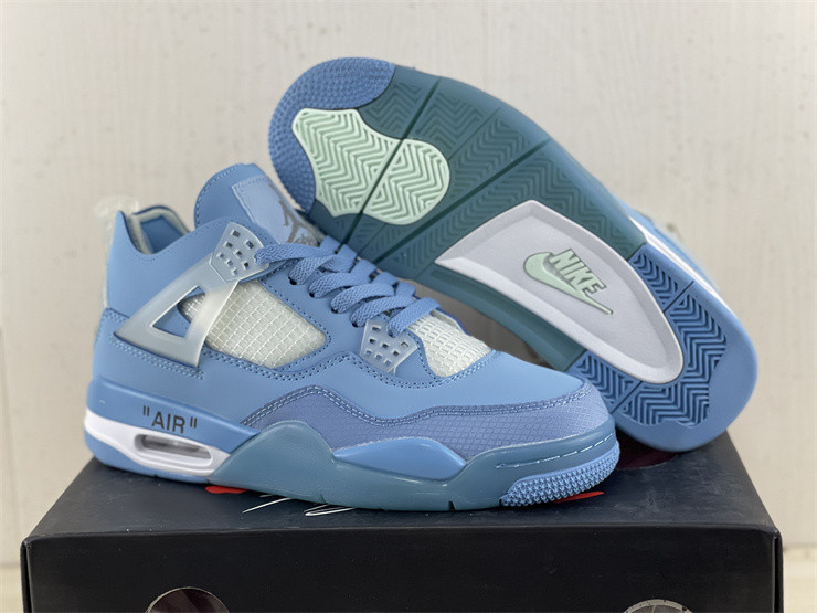 Jordan 4 Retro x OW Blue
