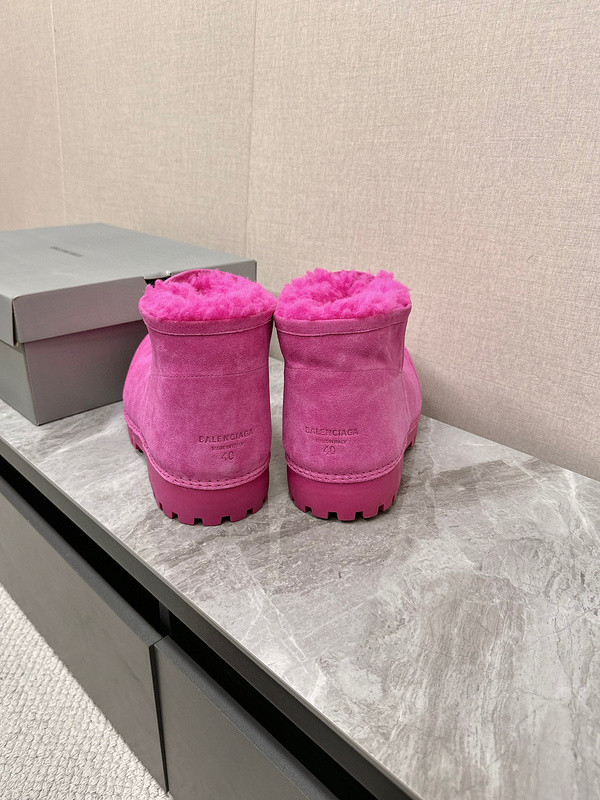 Balenciaga Alaska Fur Bootie in PINK