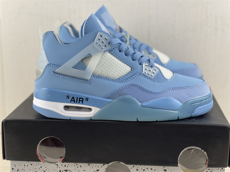 Jordan 4 Retro x OW Blue