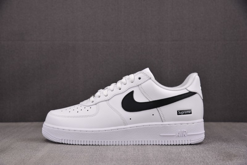 S*prem* Nike Air Force 1 Low White Black CU9225-102