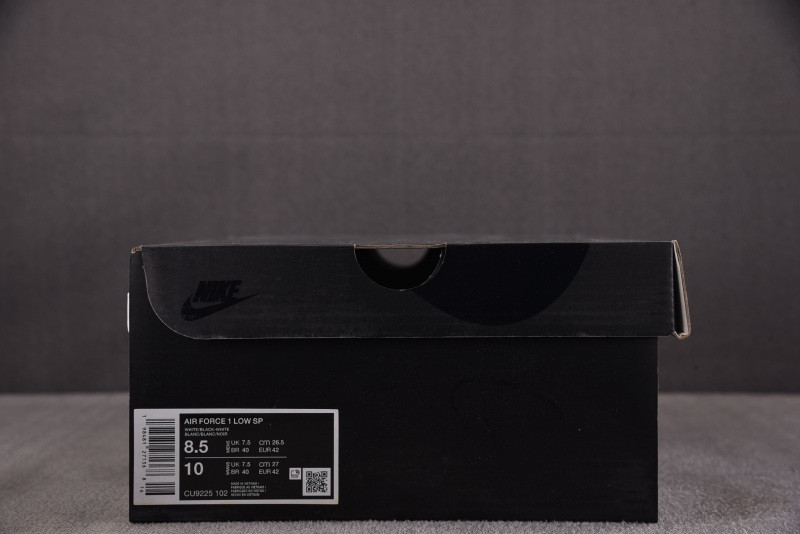 S*prem* Nike Air Force 1 Low White Black CU9225-102