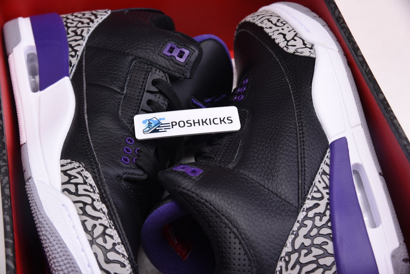 Jordan 3 Retro Black Court Purple CT8532-050