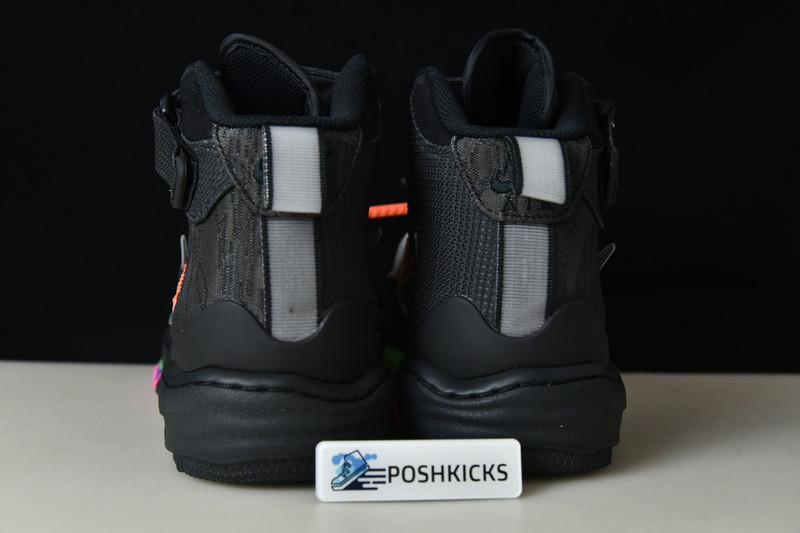 OW X NIKE AIR FORCE 1 MID BLACK DO6290-001