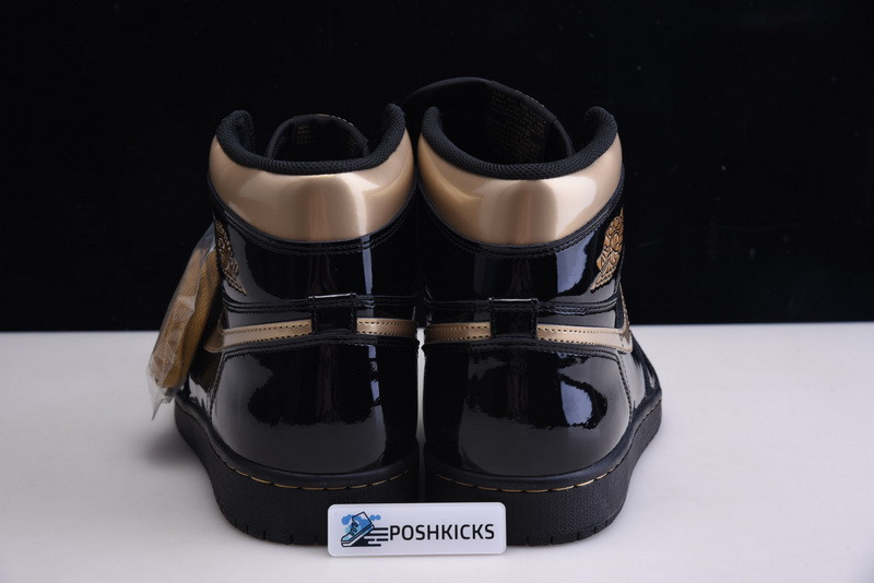 AIR JORDAN 1 HIGH OG PATENT ‘BLACK GOLD’ 555088-032