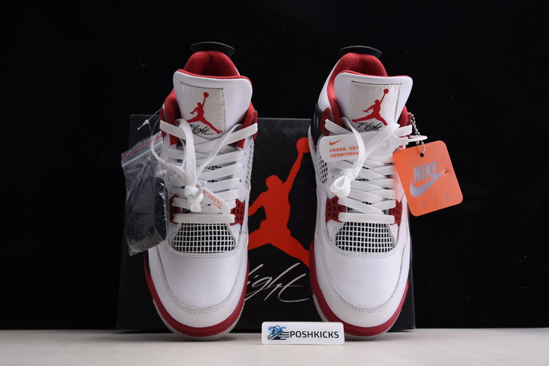 OW X Air Jordan 4 Retro Fire Red (2020) - DC7770-160