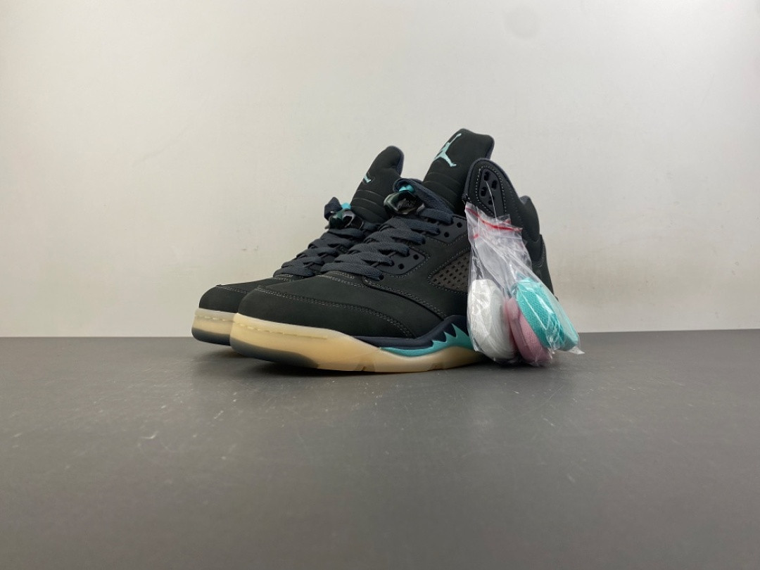 Jordan 5 Retro SoleFly Black Aurora Green Men's shoes IU0734-001