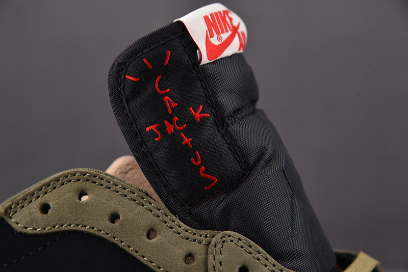 Travis Scott Air Jordan 1 Low OG Black Olive DM7866-002