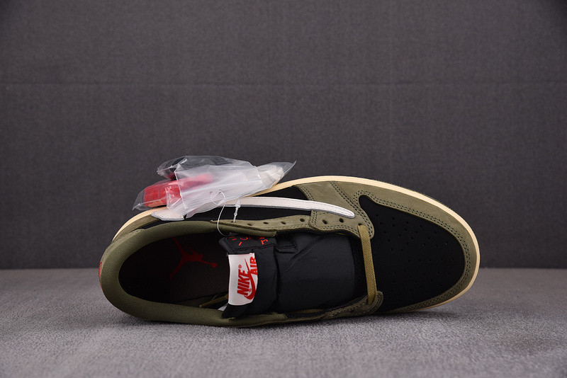 Travis Scott Air Jordan 1 Low OG Black Olive DM7866-002