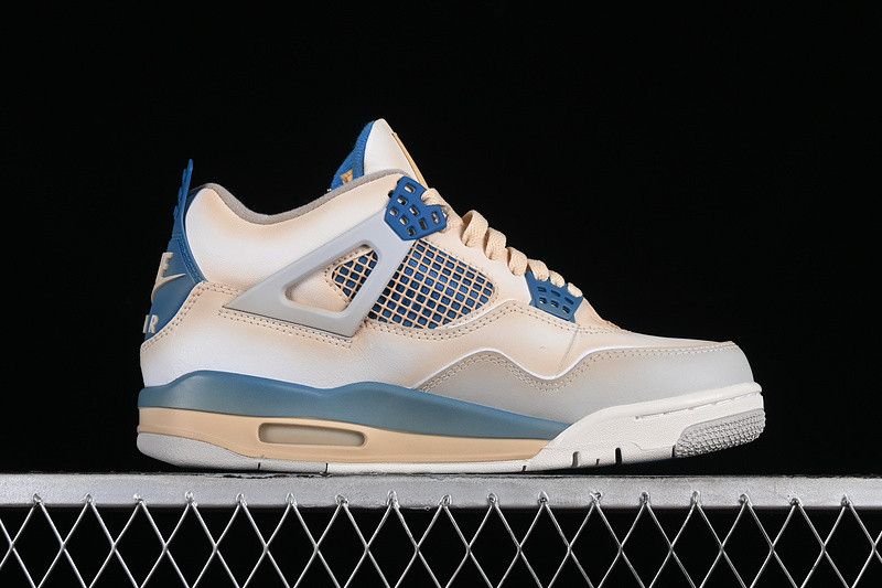 AIR JORDAN 4 RETRO WHITE/MILITARY BLUE-NEUTRAL GREY 308797-105