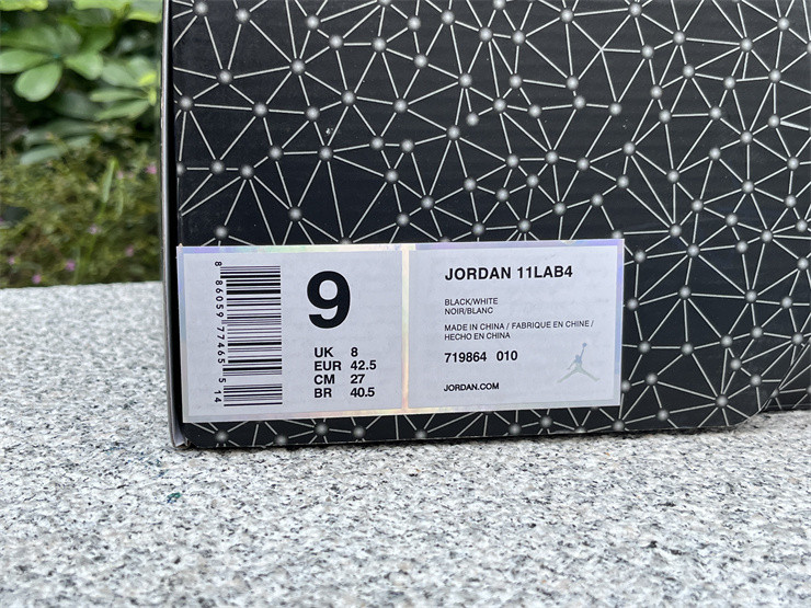 Jordan 4 Retro 11Lab4 Black Men