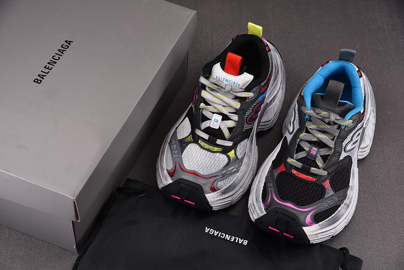 BALENCIAGA Black&Red Platform Sneaker