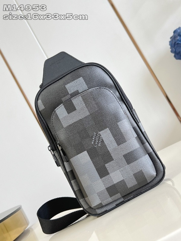 LV Avenue Slingbag Damier Graphite Canvas
