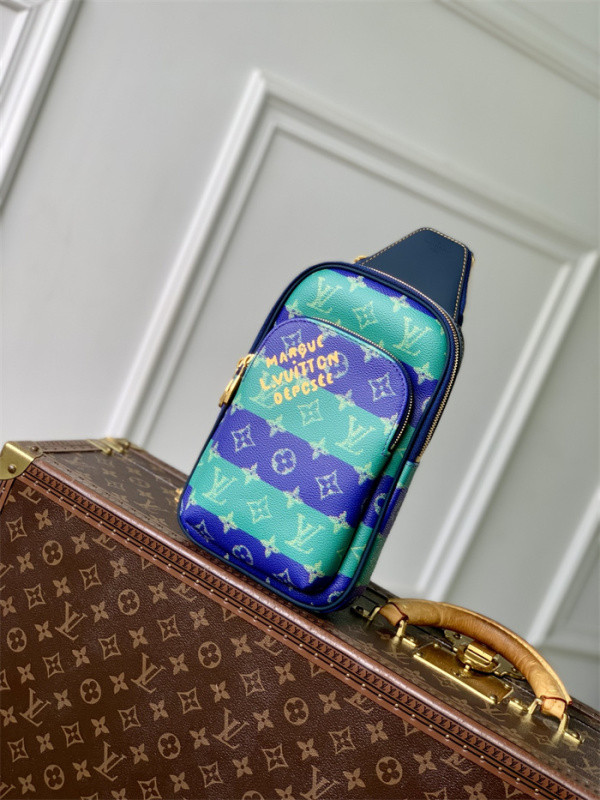 LV Avenue Slingbag Damier Graphite Canvas