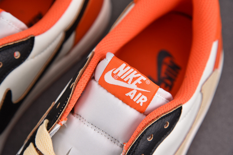 TRAVIS SCOTT X AIR JORDAN 1 LOW SAIL/WHITE/ROYAL ORANGE DM7866 - 9 82