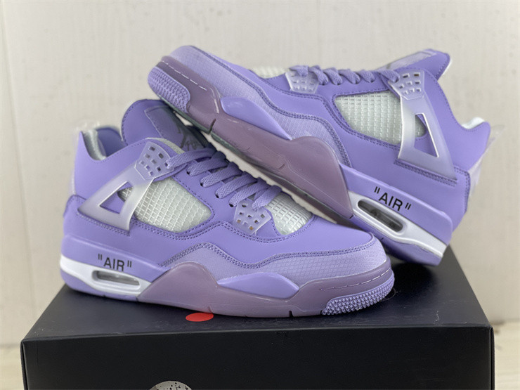 JORDAN 4 RETRO X OW PURPLE