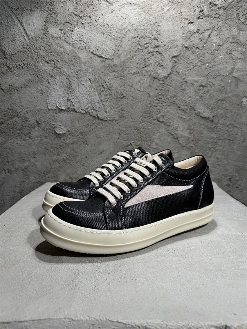 R*ck O*ens Leather Sneakers