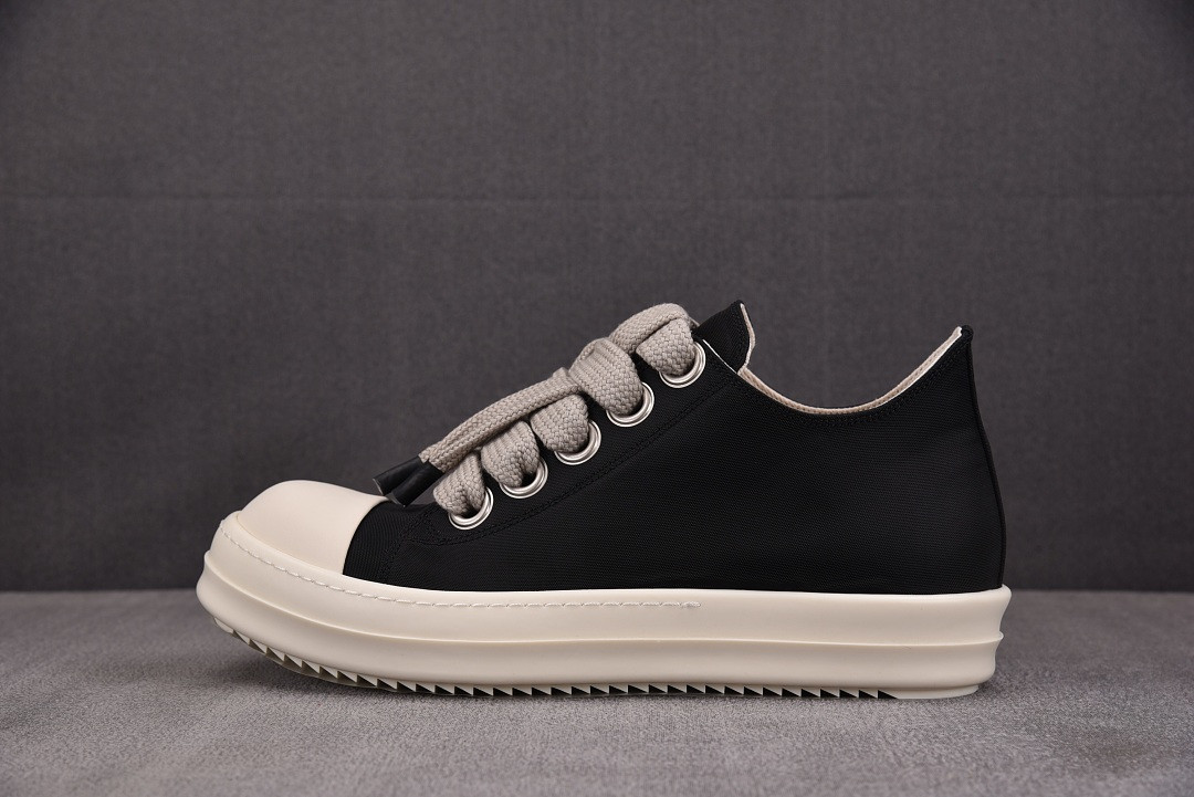 Rick Owens DRKSHDW Multi Denim Jumbo-Lace Sneakers