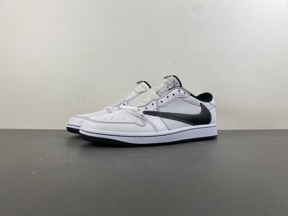Travis Scott x AJ 1 Low Black White Phantom XZ6868 002