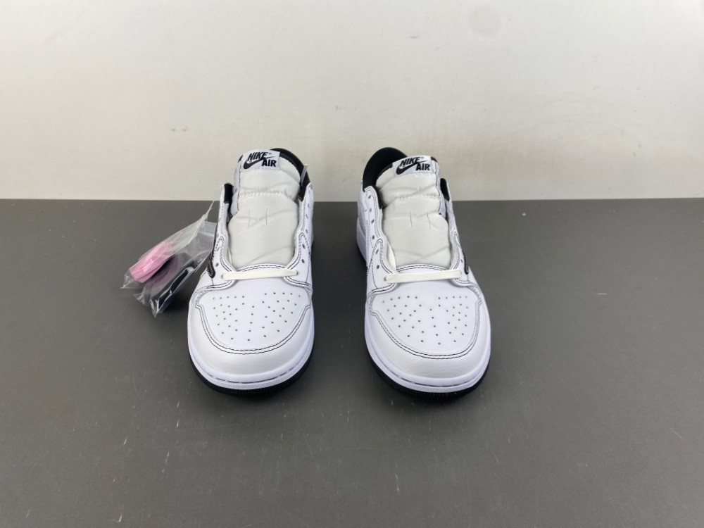 Travis Scott x AJ 1 Low Black White Phantom XZ6868 002