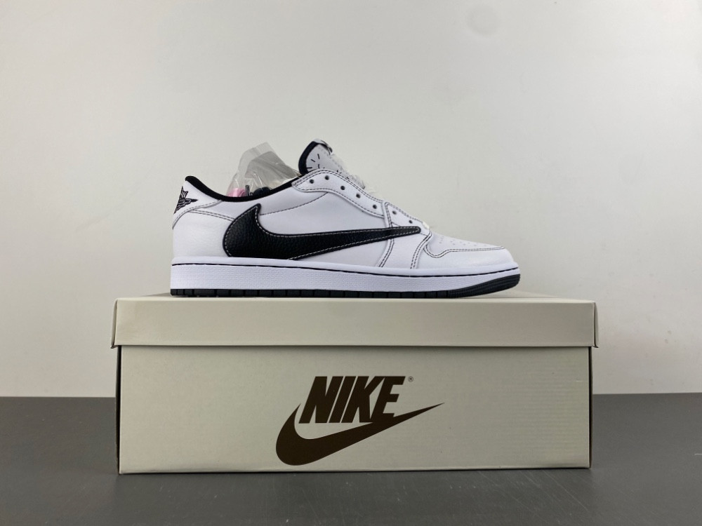 Travis Scott x AJ 1 Low Black White Phantom XZ6868 002