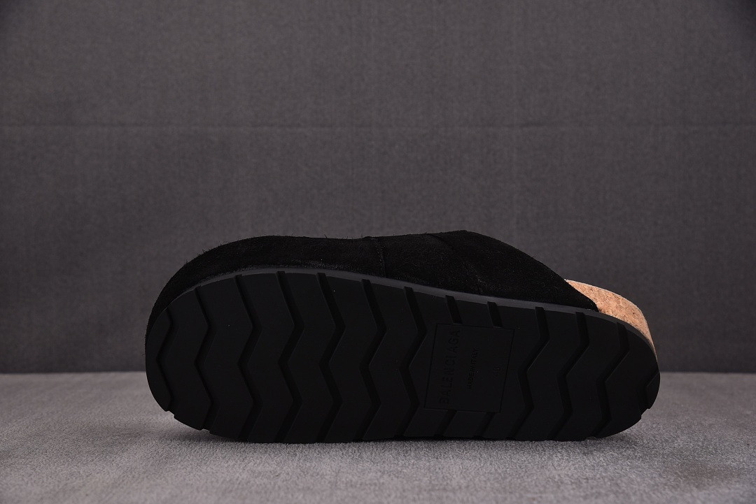 Ba1en*iaga Dumbo Mule Worn-Out Black